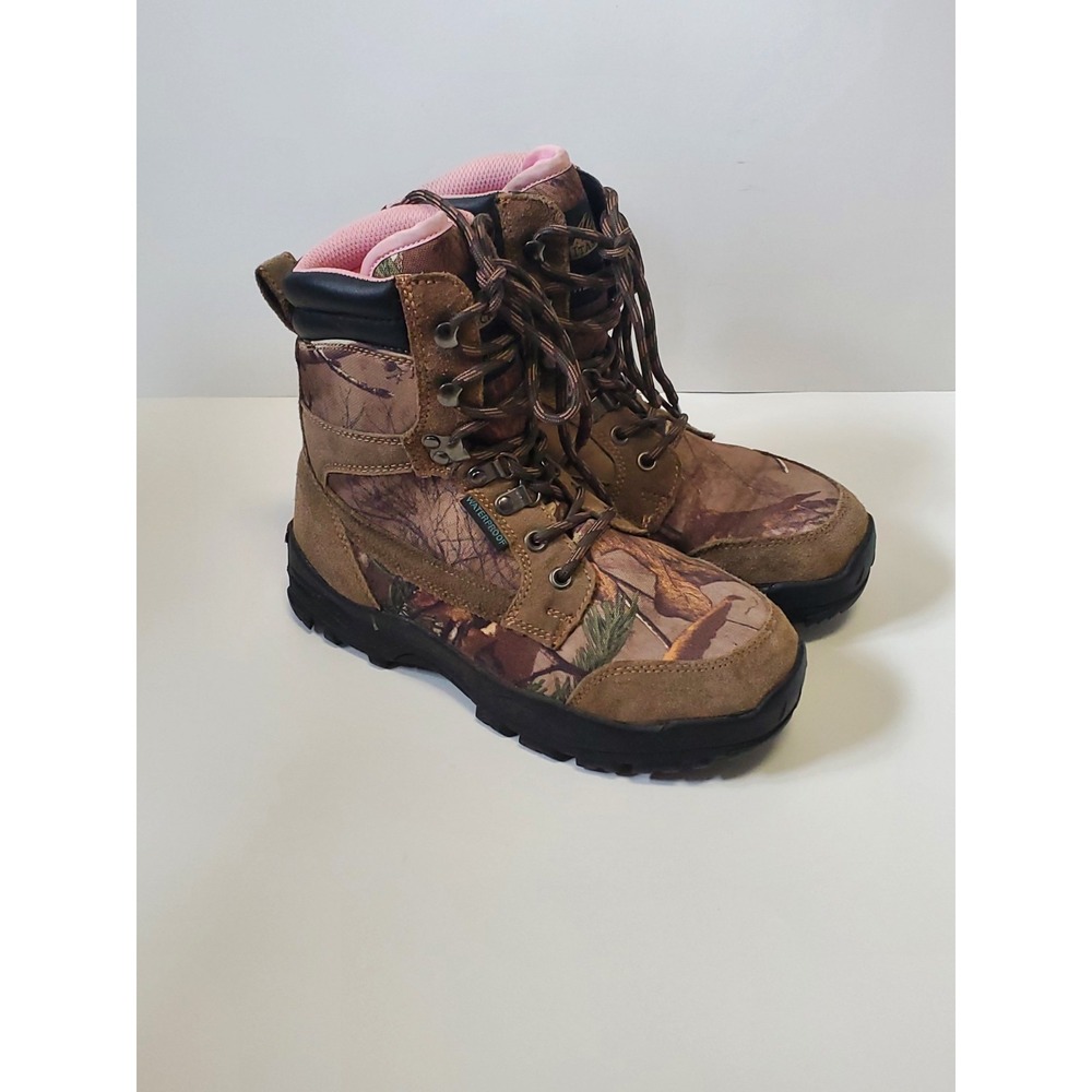 Itasca, Pink Camo, Thinsulated 800g, Water proof, Boots - Size 7 Lace up